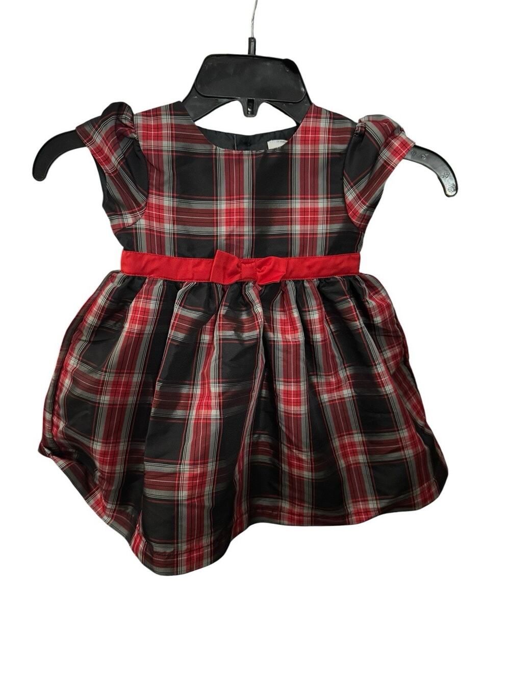 Carters Baby Girl Holiday Plaid Dress Size 18 Months